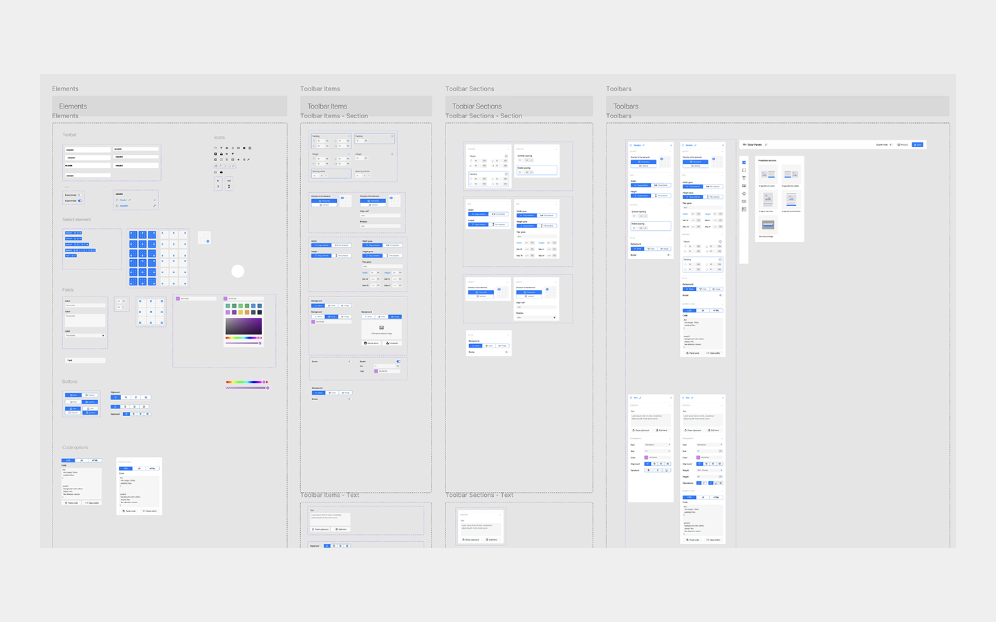 Figma components for the WebBuilder UI